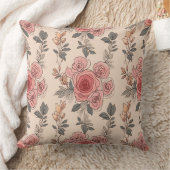 美しい花柄のクッション クッション (ブランケット)