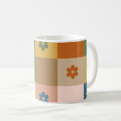 美しい花柄のマグカップ コーヒーマグカップ (正面右)