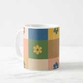 美しい花柄のマグカップ コーヒーマグカップ (正面左)