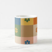 美しい花柄のマグカップ コーヒーマグカップ (中央)