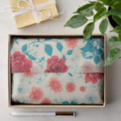 美しい花柄のヴィンテージ色 薄葉紙 (ギフト)
