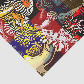 美しい花柄の抽象芸術 薄葉紙 (詳細)