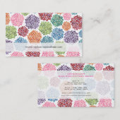 美しい花柄の花のカスタムな名刺 名刺 (正面/裏面)