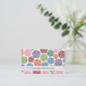 美しい花柄の花のカスタムな名刺 名刺 (スタンド正面)