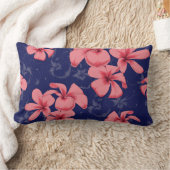 美しい花柄の装飾用クッション ランバークッション (ブランケット)