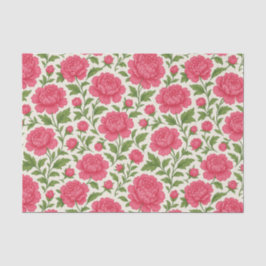 美しい花柄の豊かなピンクの芍薬 薄葉紙