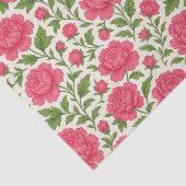 美しい花柄の豊かなピンクの芍薬 薄葉紙 (詳細)