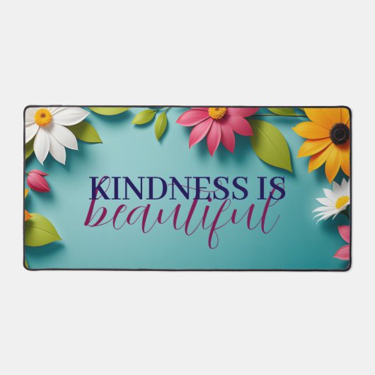 美しい花柄デスクマット デスクマット (正面)