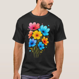 美しい花柄フラワーのTシャツ Tシャツ