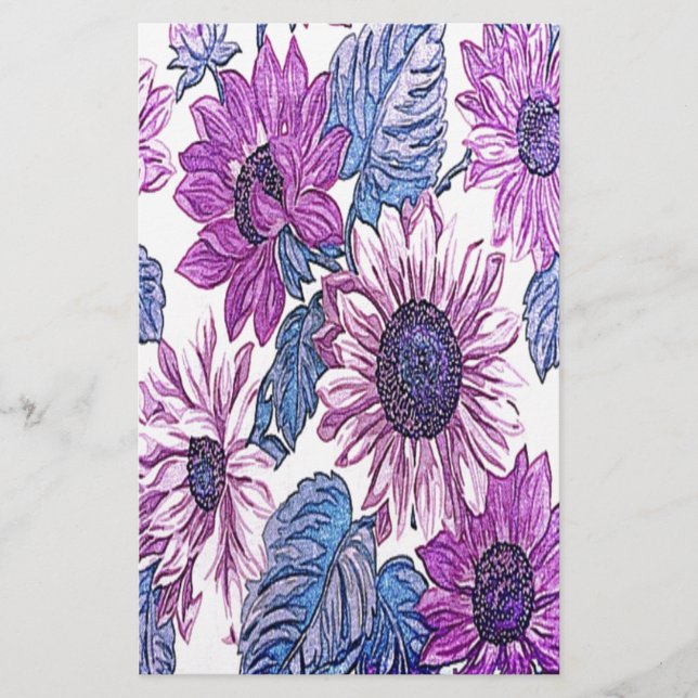 美しい花柄 (正面)