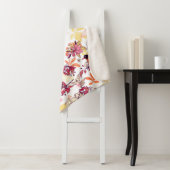 美しい花柄 シェルパブランケット (インサイチュ)