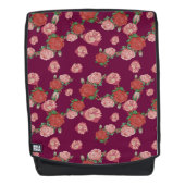 美しい花柄 バックパック (正面)