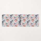 美しい花柄 ヨガマット (正面(横))