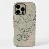 美しい花柄 桜 iPhoneケース (裏面)