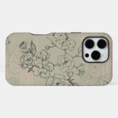 美しい花柄 桜 iPhoneケース (裏面横)