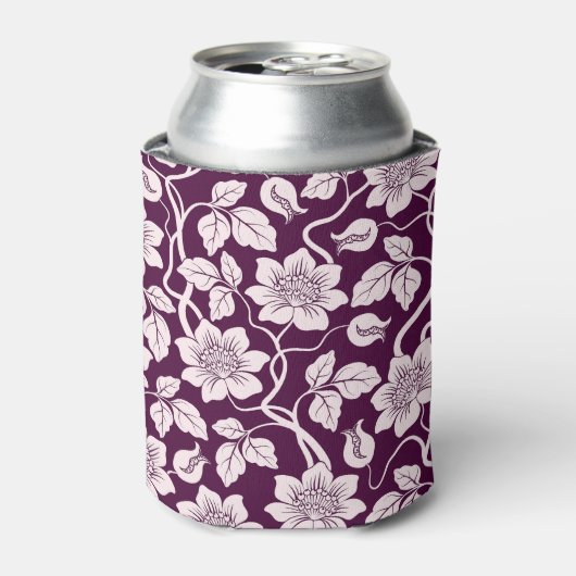 美しい花柄 缶クーラー (缶正面)