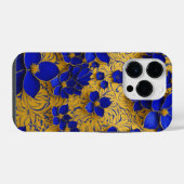 美しい花柄 iPhoneケース (裏面横)