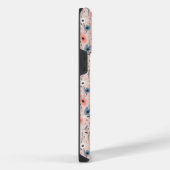 美しい花柄 iPhoneケース (右側面)
