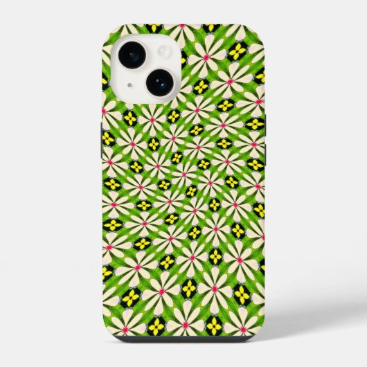 美しい花柄 iPhoneケース (裏面)
