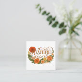 美しい花模様のゴールドエンクロージャーカード | エレガント エンクロージャーカード (スタンド正面)