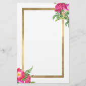 美しい花模様メイクアップアーティストホワイト チラシ (裏面)