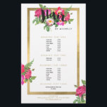 美しい花模様美容師白 チラシ<br><div class="desc">1201AMまでに美しい花模様美容師ホワイトビジネスカードテンプレートと座標。美しくシックなデザインのモチーフで、カラフルの花束をモチーフにした「Hair」という言葉の後ろに浮かび上がる。金属製パーソナライズされたの金ゴールドフォイル箱にフェイク囲まれた名前で、これは完璧な美容師のフライヤーテンプレート。このカスタマイズデザインは、価格表、サービス・メニュー、販促用途などに使用できます。アートとデザイン© 1201AMクリエイティブ</div>