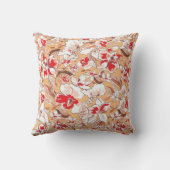 美しい花模様 クッション (裏面)