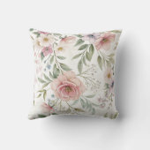 美しい花模様 クッション (裏面)