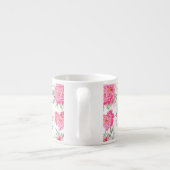 美しい花水彩花模様 エスプレッソカップ (裏面)