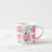 美しい花水彩花模様 エスプレッソカップ (右)