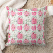 美しい花水彩花模様 クッション (ブランケット)