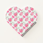 美しい花水彩花模様 ノートブック (裏面)