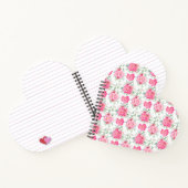 美しい花水彩花模様 ノートブック (内部)