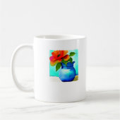 美しい花瓶 コーヒーマグカップ (左)