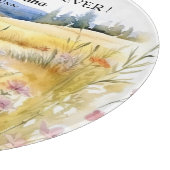 美しい花畑の風景　最高のシェフへのプレゼント カッティングボード (角)