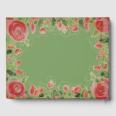 美しい花結婚のゲストブック ゲストブック (裏面)