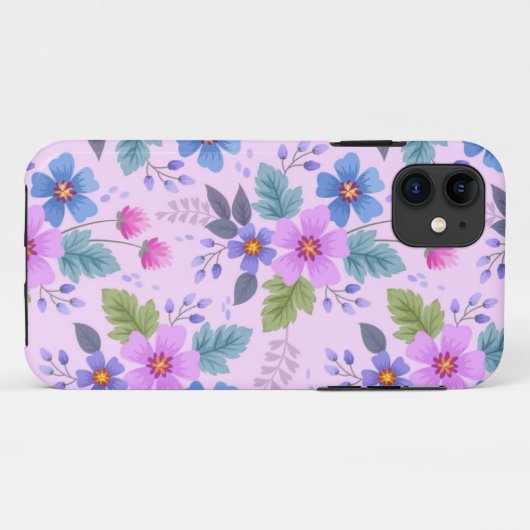 美しい花花の花柄–36841 Case-Mate iPhoneケース (裏面(横))
