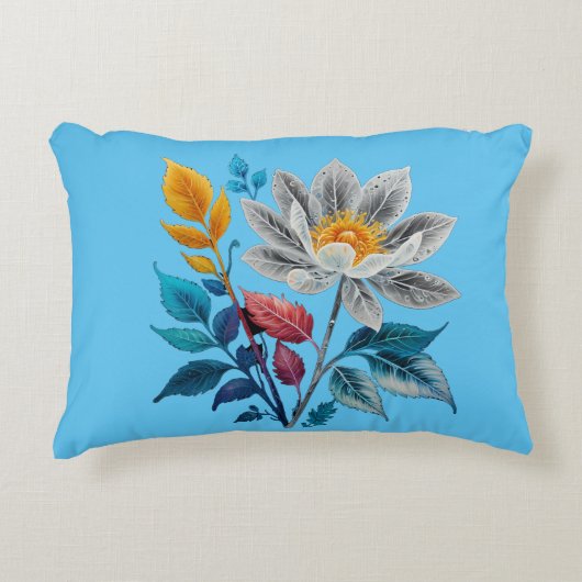 美しい花葉や アクセントクッション (正面)