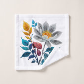 美しい花葉や バスタオルセット (ウォッシュタオル)