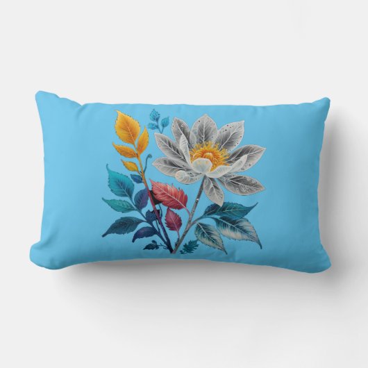 美しい花葉や ランバークッション (正面)