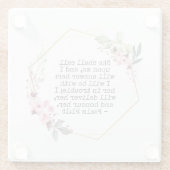 美しい花詩編91ガラスコースター ガラスコースター (裏面)