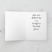 **美しい花** の美しい *娘* カード (内部)