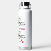 美しい花 ウォーターボトル (背面)