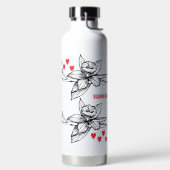 美しい花 ウォーターボトル (左面)