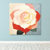 美しい花 キャンバスプリント (インサイチュ (ウッドフロア))