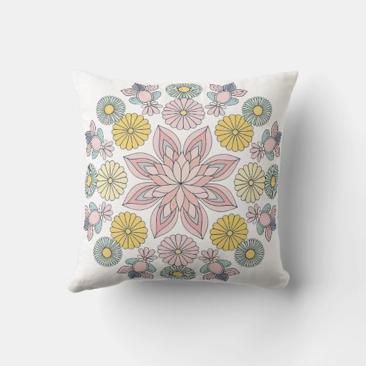 美しい花 クッション (裏面)