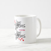 美しい花 コーヒーマグカップ (正面右)