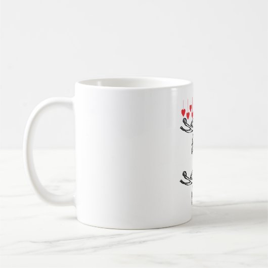 美しい花 コーヒーマグカップ (左)