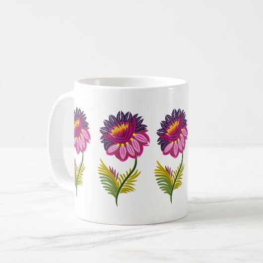 美しい花 コーヒーマグカップ (正面左)