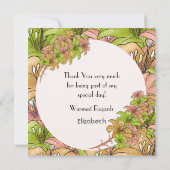 美しい花 サンキューカード (裏面)